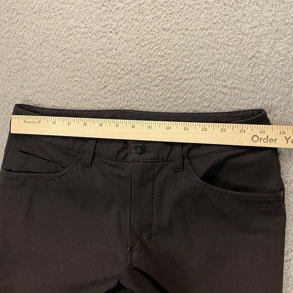 Lululemon ABC Classic-Fit Pant size 30x32 Warpstreme Chino 5-Pocket Black M5583S - Picture 9 of 12
